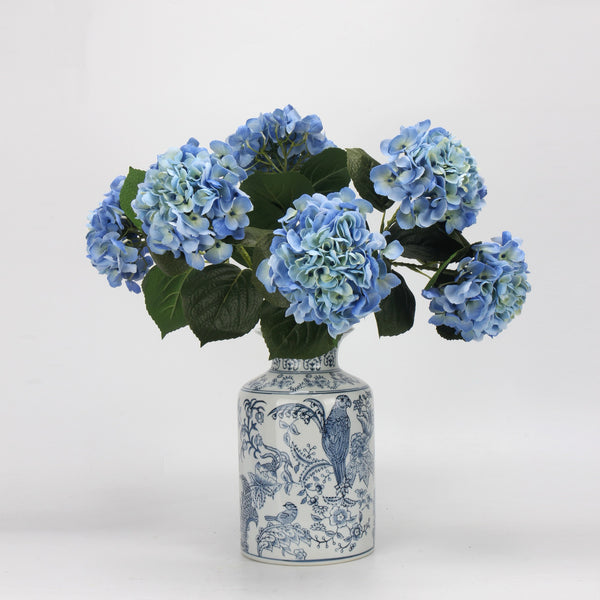 Real Touch Blue Hydrangea Premium Artificial Flowers