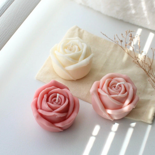 Handmade Scented Rose Candle